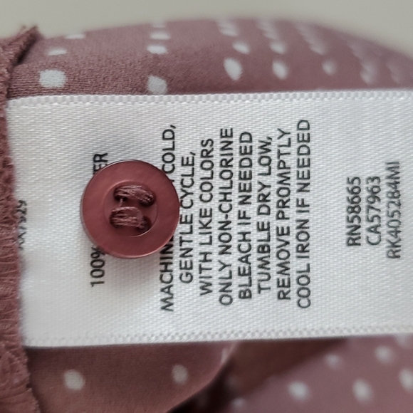 14th & Union Large Dusty Rose Blouse - Picture 7 of 7